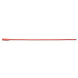 Red medical catheter, sterile single-use tube for chronic care supply needs