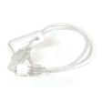 Clear medical extension tubing with connector, used for home healthcare supplies