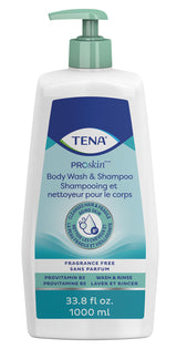 TENA ProSkin Body Wash & Shampoo Unscented 33.8 fl. oz. Pump Bottle