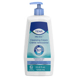TENA ProSkin Cleansing Cream Rinse-Free Body Wash, Unscented, 33.8 fl. oz. Pump Bottle