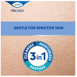 TENA ProSkin Cleansing Cream Rinse-Free Body Wash, Scented, 33.8 fl. oz. Pump Bottle