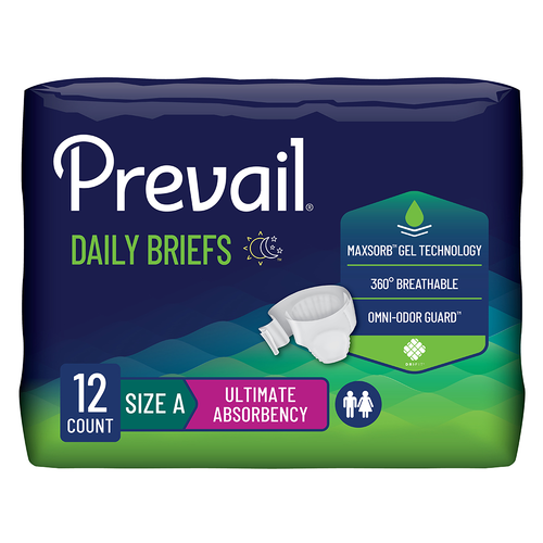Prevail Bariatric Incontinence Brief for Men & Women, Size A