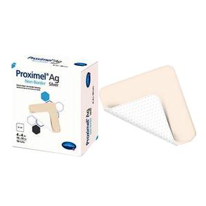 Proximel Ag silver non-border wound dressing and packaging for medical supplies