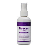 Puracyn Plus wound care spray bottle with purple label for wound cleaning and first aid