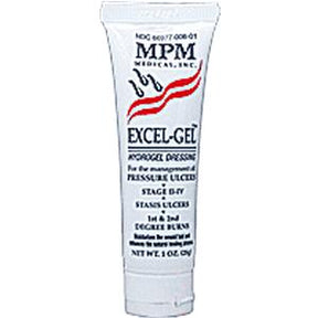 Excel-Gel hydrogel dressing tube for wound, ulcer, and burn management medical supply