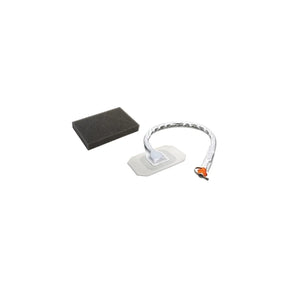 Wound dressing kit with foam pad and adhesive suction tube for negative pressure therapy