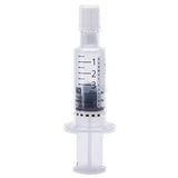 3ml plastic medical syringe with clear barrel and measurement markings
