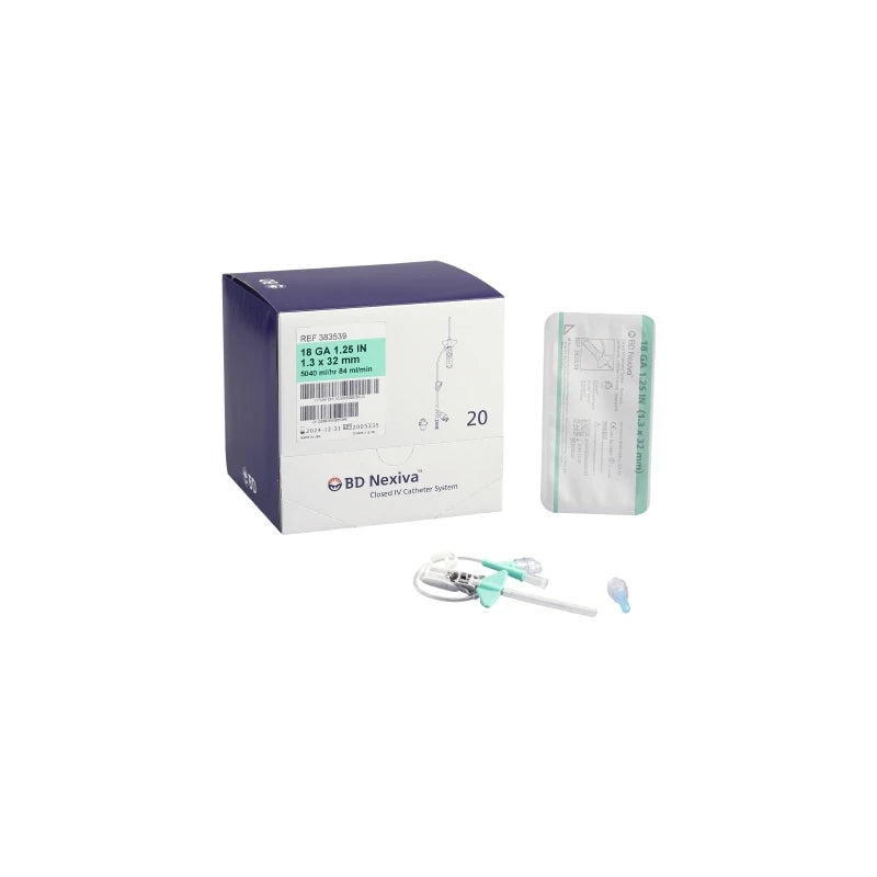 Bd Nexiva 18 Ga 1.25" Dual Port With Q-syte Needlefree Connectors