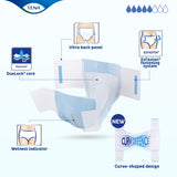 TENA Dry Comfort Incontinence Briefs, Moderate Absorbency, Unisex, Medium