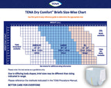 TENA Dry Comfort Incontinence Briefs, Moderate Absorbency, Unisex, Medium