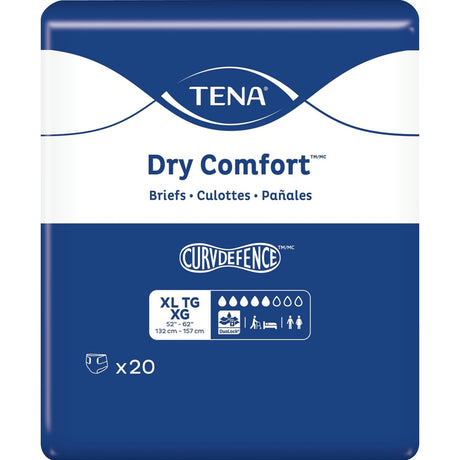 Tena Dry Comfort Briefs, Large, 40" - 56"