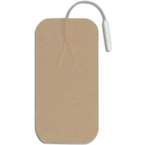 Rectangular medical electrode pad with lead wire for home health care