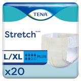TENA Stretch Plus Incontinence Brief, Moderate Absorbency, Unisex, Large/X-Large