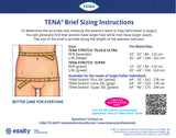 TENA Stretch Plus Incontinence Brief, Moderate Absorbency, Unisex, Large/X-Large