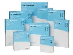 Cardinal Health Kendall Foam Border Gentle Silicone Adhesion Dressing, Sacrum Small, 7.5" X 7.5"