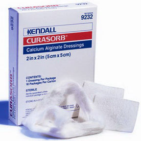 Calcium alginate wound dressings 2x2 inches with box, sterile medical supplies
