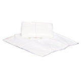 Absorbent disposable underpad and liner for incontinence care on white background