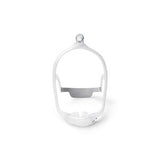 Minimalist CPAP mask frame for sleep apnea therapy, shown against white background