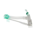 Flexible medical breathing tube with green connectors for respiratory care