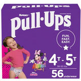Huggies Pull-Ups training pants box, size 4T-5T, 56 underwear, Minnie Mouse theme