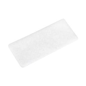 Sterile rectangular white medical gauze pad for wound care on a plain white background