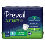 Prevail Incontinence Brief, Unisex, Maximum Absorbency, Size Small