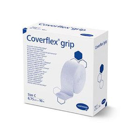 Box of Coverflex grip tubular bandage, size C, for medical wound care and dressing
