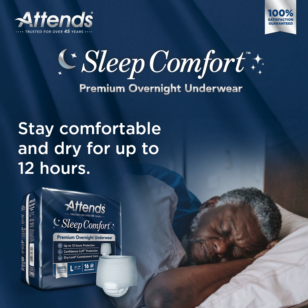 Attends Sleep Comfort™ Premium Overnight Underwear, Large