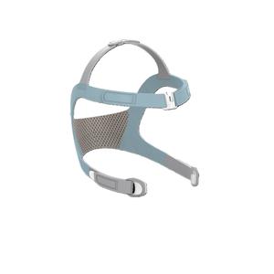 Adjustable CPAP headgear strap with mesh panel for sleep apnea mask