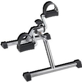 Portable pedal exerciser with adjustable resistance for home physical therapy
