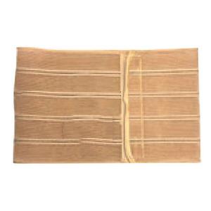 Adjustable beige medical abdominal binder for compression and support