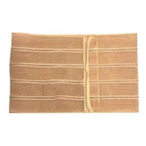 Adjustable beige medical abdominal binder for compression and support