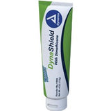 DynaShield skin protectant cream tube with green and white packaging, for medical use