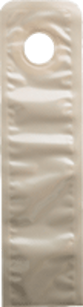 Neonatal ostomy pouch with round opening, plastic medical supply for infant care