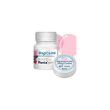 MagiCaine topical anesthetic gel bottles with bubble gum flavor label