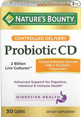 Box of Nature's Bounty Probiotic CD, 30 caplets for digestive and immune health support