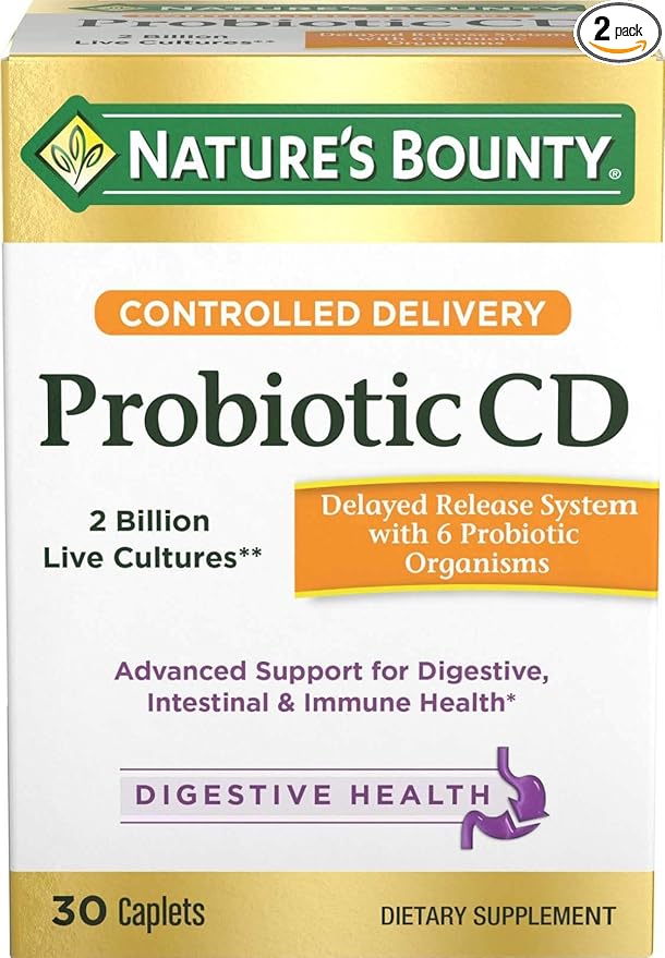 Box of Nature's Bounty Probiotic CD, 30 caplets for digestive and immune health support