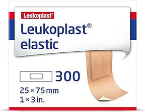 Leukoplast elastic adhesive bandages box, 25x75mm, pack of 300, medical supply