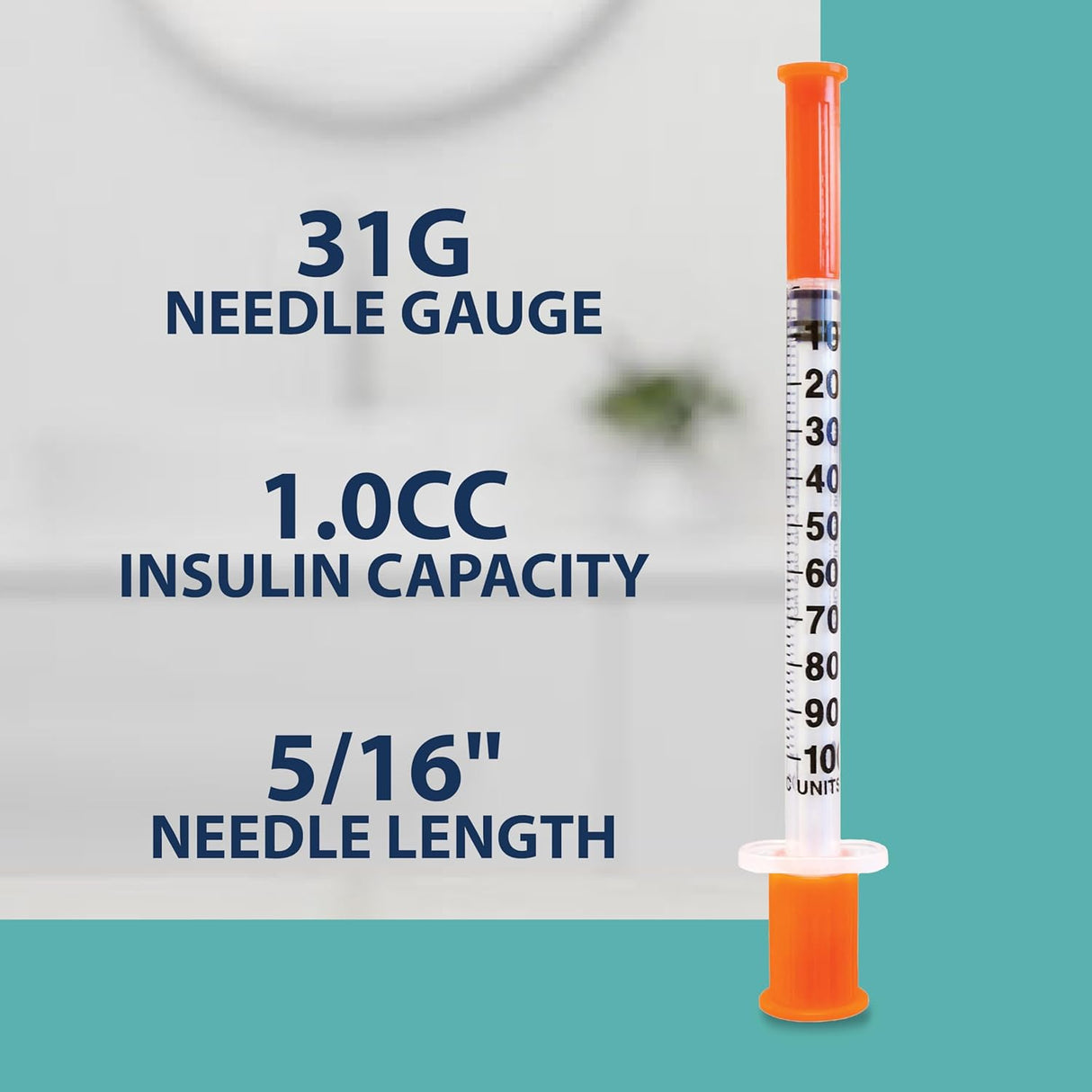 Trueplus Single-use Insulin Syringe, 31g X 5/16", 1 Ml