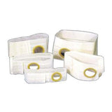 Assortment of ostomy support belts with circular openings for medical supplies
