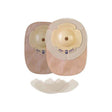 Ostomy barrier with adhesive skin barrier and hydrocolloid flanges for medical use