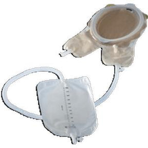 Ostomy bag with drainage tube for home medical care and chronic condition support