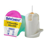 SafeControl sterile pen needle 0.30mm x 8mm with safety cap for insulin injection