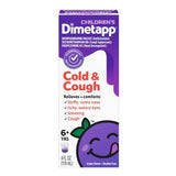Children's Dimetapp Cold & Cough medicine box, grape flavor, for ages 6 and up