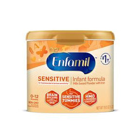 Enfamil Sensitive infant formula powder container for sensitive tummies, 0-12 months