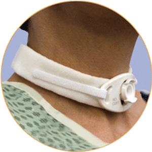 2-piece Adult Tracheostomy Tube Holder With Twill, Fits Up To 20-1/2" Neck