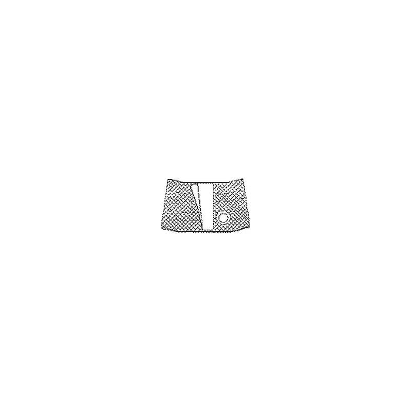 Illustration of a medical ostomy support belt with adjustable opening, white background