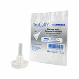 Silicone external male catheter with self-adhesive, small size, TruCath packaging