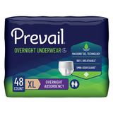 Prevail Overnight Incontinence Underwear for Men & Women, XL