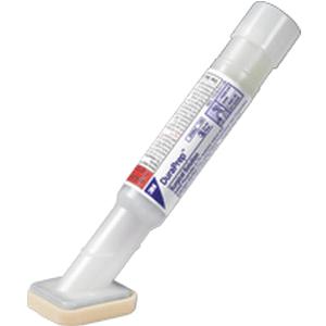 Medical wound care applicator with labeled tube and sponge tip for home medical use